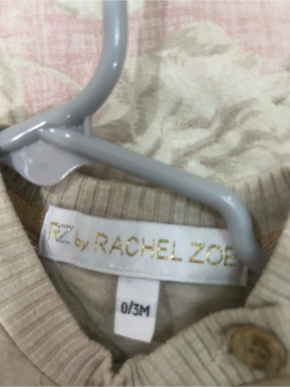 Rachel Zoe Beige and Tan Quilted Kids Matching Set